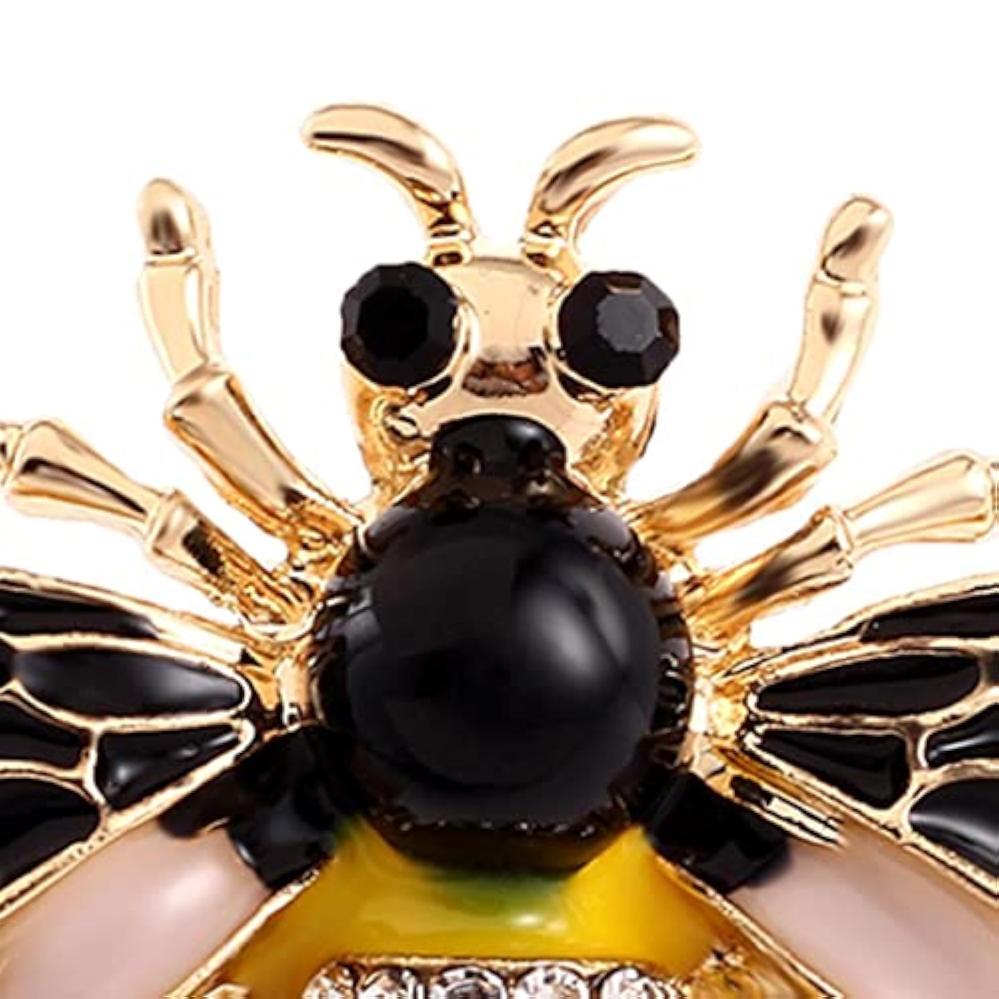 Rhinestone Enamel Bumble Bee Brooch Pin Jewelry