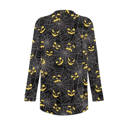 Image of Women's Lightweight Cardigans with Pockets Trendy Long Sleeve Open Front Cardigan Casual Tops Jackets Fall Oufits S-2XL