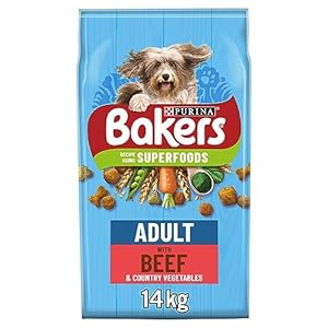 Bakers Adult Dry Dog Food Beef & Veg 14kg
