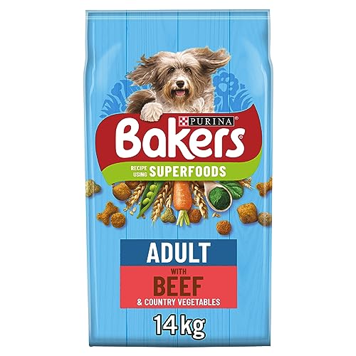 Bakers Adult Dry Dog Food Beef & Veg 14kg