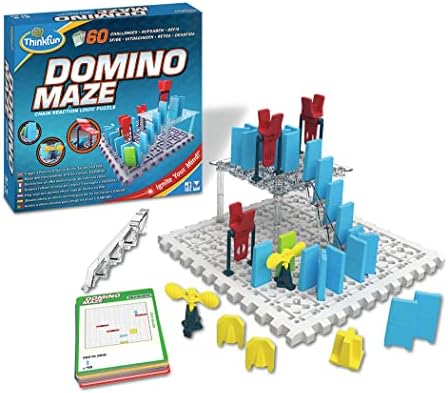 ThinkFun Domino Maze STEM Toy and Logic Game for Boys and Girls Age 8 and Up - Combines the Fun of Dominos With the Challenge of a Puzzle