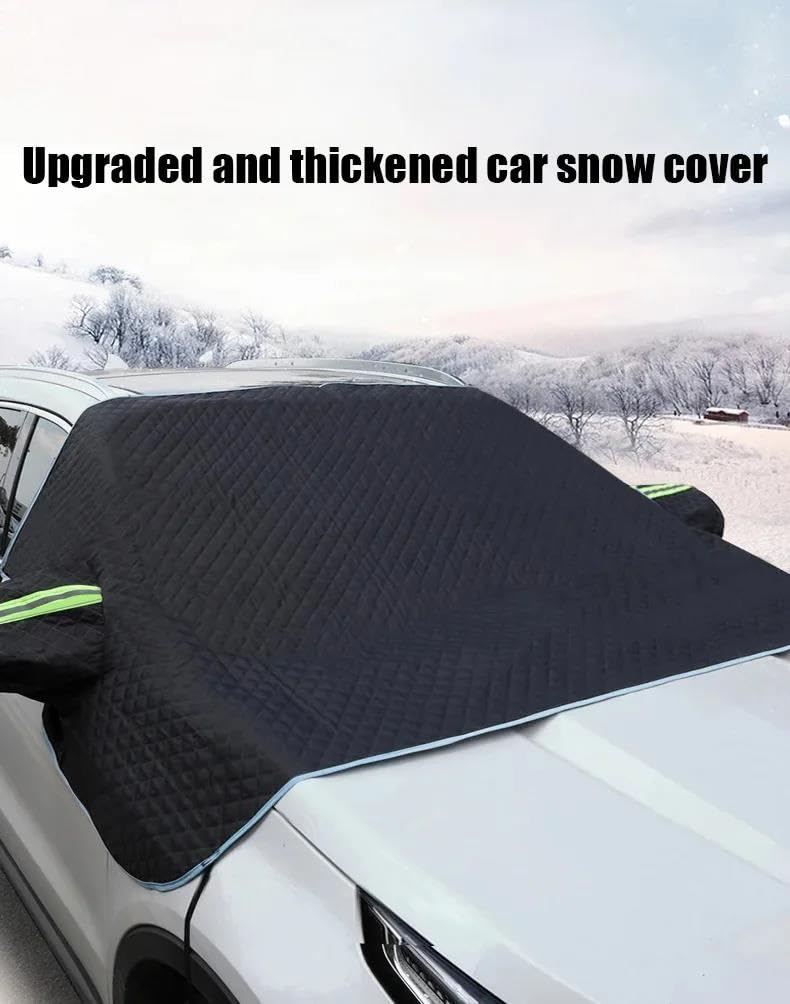 Couverture De Neige Épaisse Noire pour Pare-Brise De Voiture, Protection Contre La Neige, Anti-Gel, Pare-Soleil pour Fenêtre Avant Bâche Pare Brise Protection