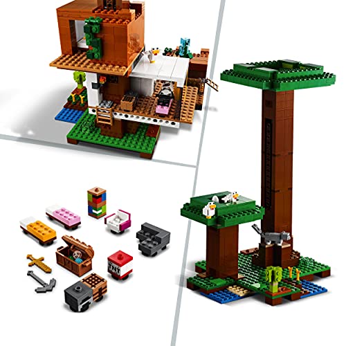 LEGO 21174 Minecraft Das moderne Baumhaus Spielzeug, Set für Jungen und Mädchen ab 9 Jahren mit Figuren – Ansicht 4