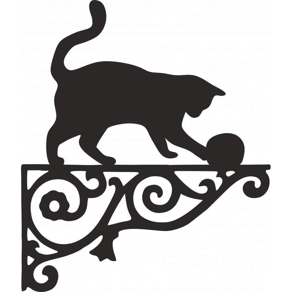 Steel Images Lucky Cat Ornamental Hanging Bracket