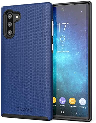 Crave Note 10 Case, Dual Guard Protection Series Case for Samsung Galaxy Note 10 - Navy