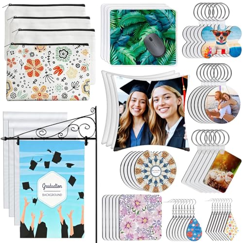 45% Off 114Pcs Sublimation Blanks Starter Set for DIY - Image 2