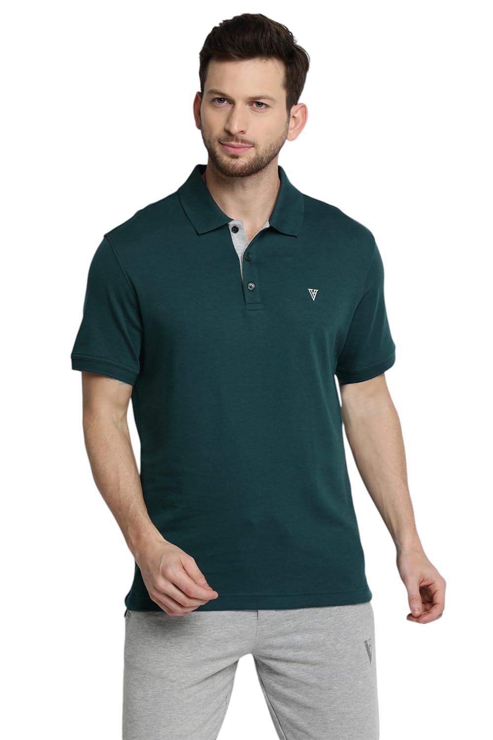 Men's Cotton Regular Fit Athleisure Ultra Soft Polo T-Shirt - Short Sleeve, Textured