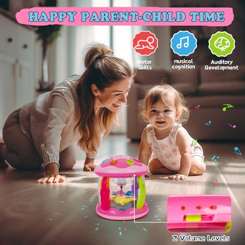 M Sanmersen 9120-PK Baby Toys 6-12 Months - Babies Ocean Projector Light Up Musical Toys For 12-18 Months Crawling Learning Tummy Time 1 2 Years Old Infant Boys Girls Gifts thumb #5