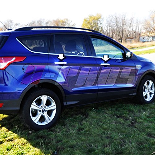 A-Pads 4 Chrome Door Handle Covers For Ford Escape 2013-2017 & Focus 2012-2016 - Without Passenger Keyhole #TOP2