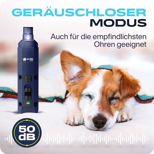PETPROVED Krallenschleifer für Hunde mit LED-Licht Krallenschleifer Hund Krallenfeile für Hunde Krallenschleifer Krallenschere Hund Hundekrallenkürzer Hundefeile Krallen Nagelfeile Elektrisch