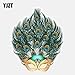 Produktbild 13 * 14,9 cm Mysterious Birds Mask Peacock Decor Autoaufkleber Zubehör Grafik Personalisierte Autoscooter-Fenster