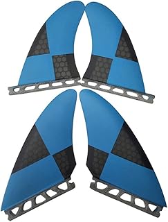 PAKLIF Surfboard fins Fin Surfboard Fins Keel Fins Blue With Black Future Fin Set Sell In Surf for Longboard, Surfboard & Paddleboard