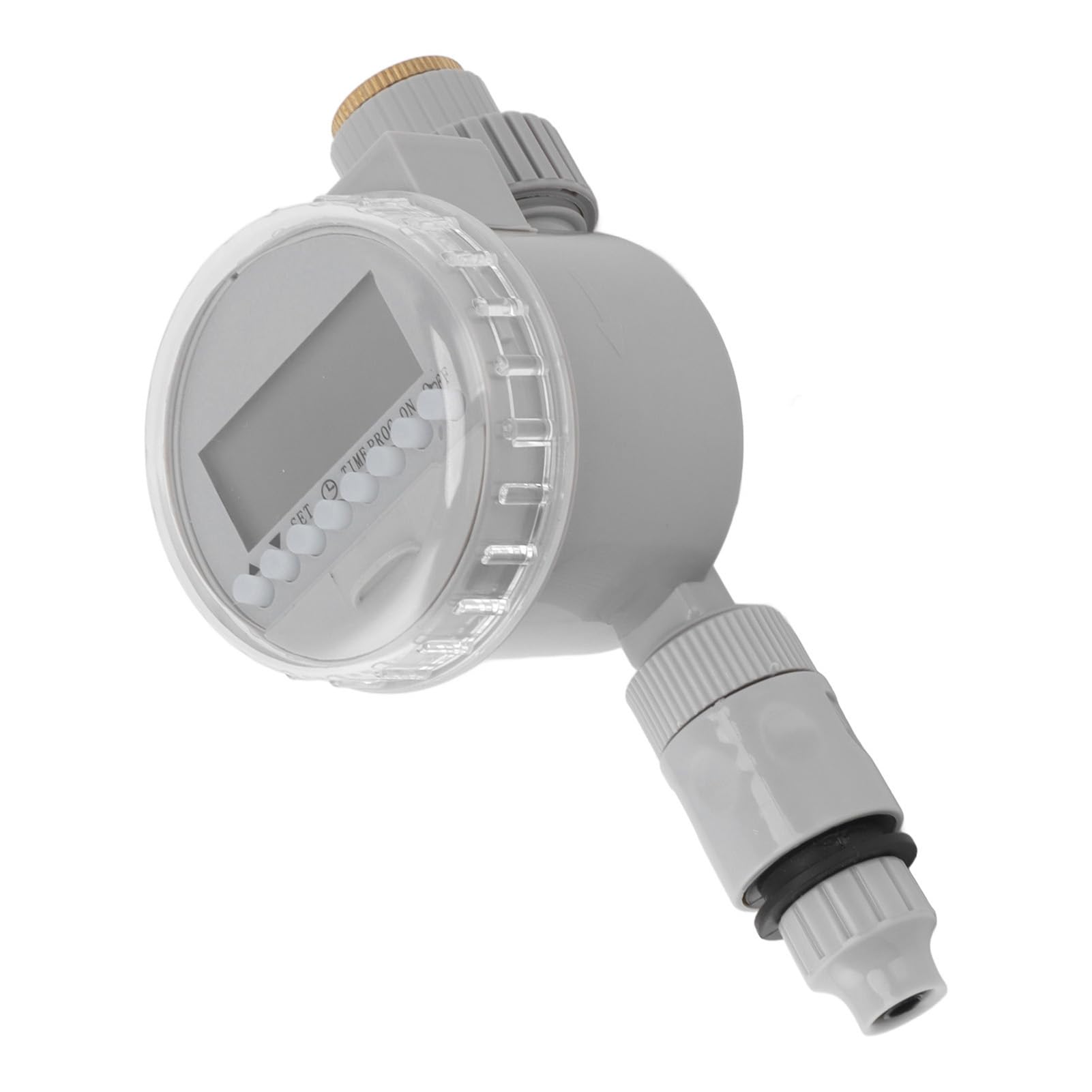 KIMISS Temporizador de Riego Automático y Temporizador de Aspersor de Manguera de Jardín para Grifos G1/2 G3/4 - de Riego por Goteo Eficiente para Plantas en Macetas y Cuidado del Césped (Gray)