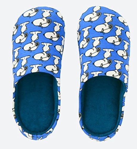 Amazon カウズ スヌーピー Kaws Peanuts ユニクロ コラボ ルームシューズ スリッパ M ブルー アニメ 萌えグッズ 通販