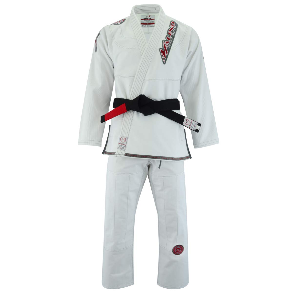 Malino Professionale Brasiliano Jiu Jitsu Gi Suit Blu BJJ Uniforme Perla Tessuto Cotone 450Gsm, Pantaloni 10oz Ripstop Size