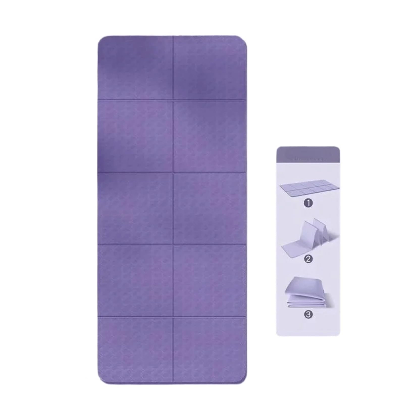 Estera de yoga portátil y plegable TPE 4,0 mm para ejercicios