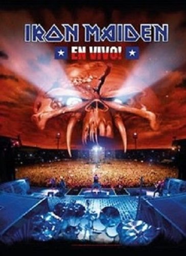 Heart Rock Bandiera Originale Iron Maiden En Vivo
