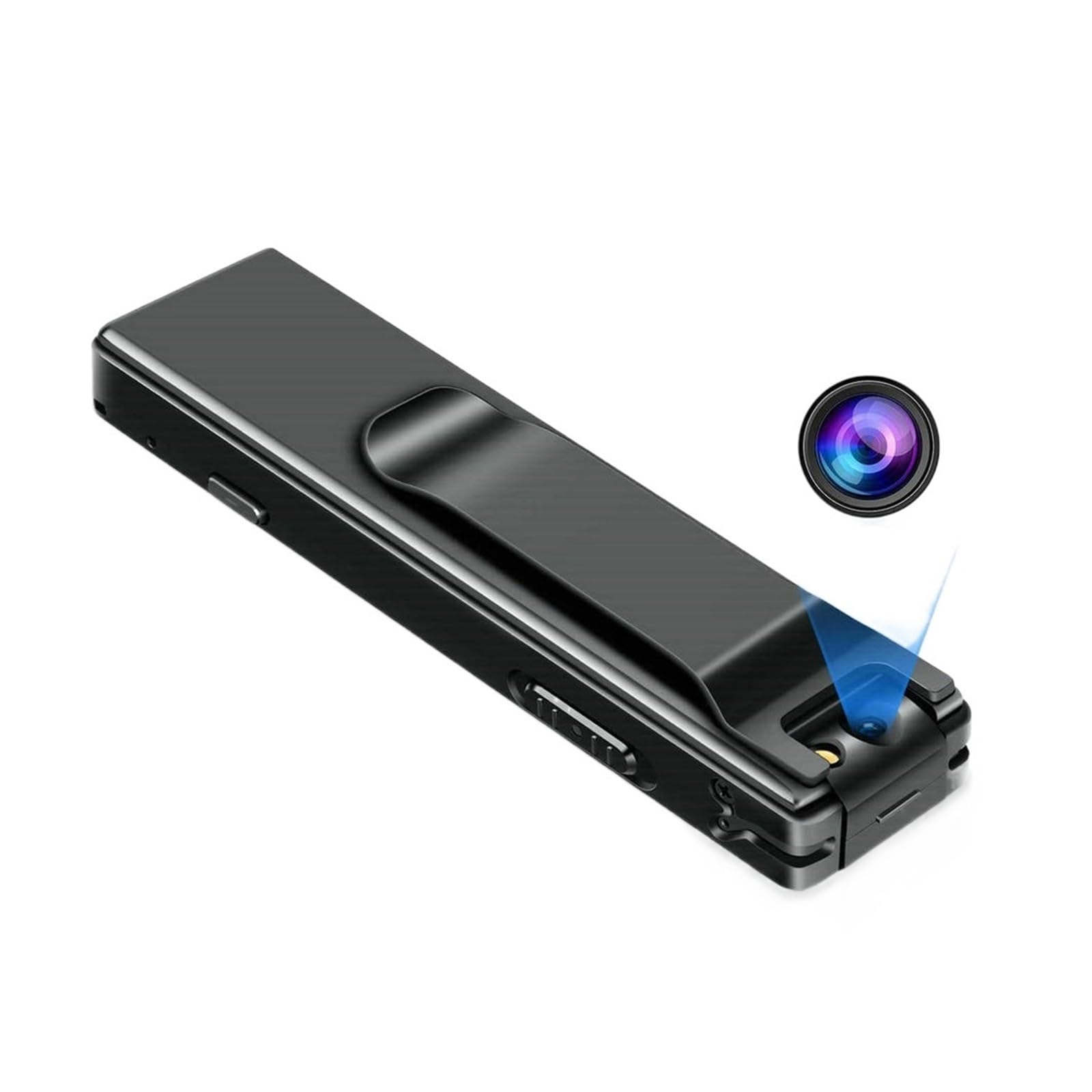 Cámara de acción Cámara Digital Magnética Full HD 1080P Videocámara Soporte De Grabación De Video 128GB Tarjeta TF Linterna Coche Deportivo DV Cámara De Acción(with 128G TF Card)