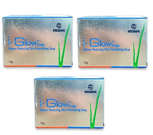 Image of MRHM i-Glow Soap Anti Acne Sebum reducing Skin Nourishing Soap (3 x 75 g)