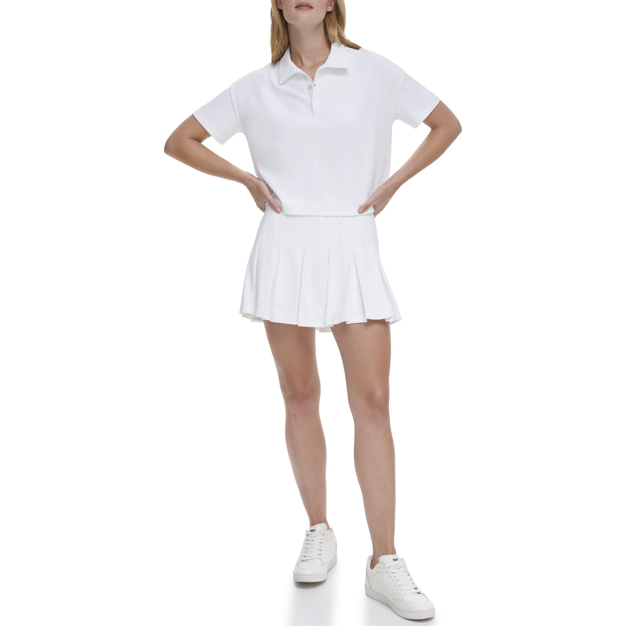 DKNY Spódnico-spodnie Kobiety Tech Pique Pleated Skort