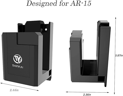 Miniatura 7 de Nswern AR 15 - Perchas de montaje en pared para almacenamiento de armas, ganchos de escopeta, garaje de pared seguro para armas, montaje en sala de