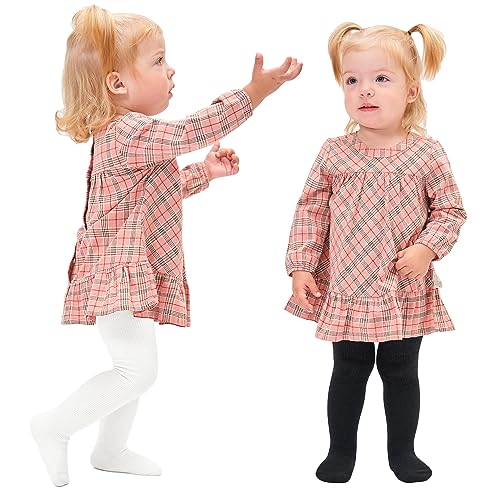 Image of Stelle Toddler Girls Tights Baby Cable Knit Stockings Thick Cotton Legging