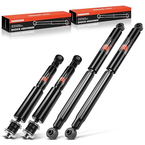 A-Premium Front and Rear Shock Absorbers Compatible with Chevrolet GMC Models - Silverado/Sierra 1500 HD Silverado/Sierra 2500 Silverado/Sierra 2500 HD Silverado/Sierra 1500/2500 HD Classic
