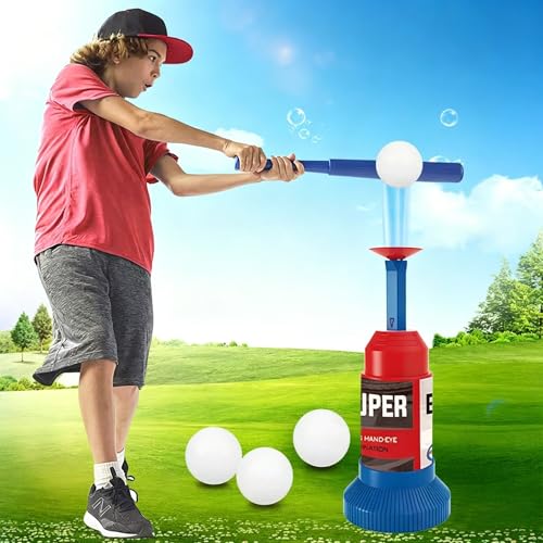 Mini tee ball popper et tee de frappe de baseball pour entraînement de frappe autonome