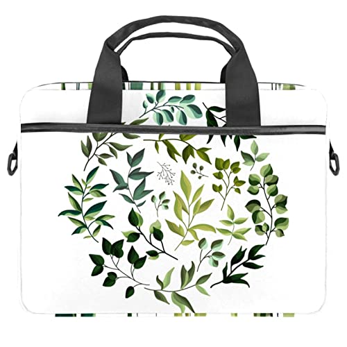 Sac d'ordinateur 13 pouces antichoc sacoche motif végétal herbes