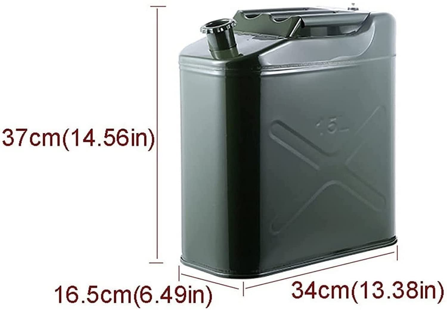 Bidón de gasolina de Metálico Recipientes gasoli Latas de gasolina, latas de gasolina portátiles, almacenamiento de transporte de metal antioxidante a prueba de fugas, contenedor de gasolina diésel, t