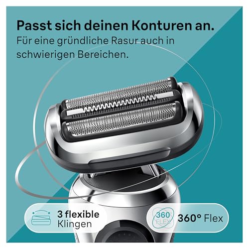 Braun Rasierer Herren Elektrisch Series 7, 71-S7200cc, Silber – Ansicht 3