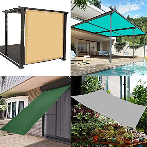 Voile d'ombrage rectangulaire 7x7m jaune imperméable pour grand jardin - 7