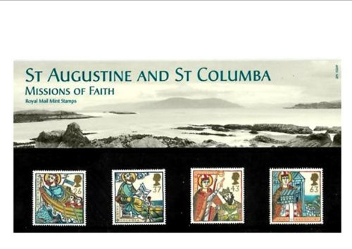 ST AUGUSTINE and ST COLUMBA Missions of Faith 1997 PRESENTATION PACK Royal Mail Mint British Collector Stamps in Presentation Pack * MNH * No. of Stamps: 4 *** Guaranteed Brand New, Well-Packaged, Gift-Wrapped Free