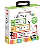 HEADU - Lettres en Fête - Le Loto des Mots À Écrire Et Lire | Jeu Educatif 3 4 5 6 Ans, en...