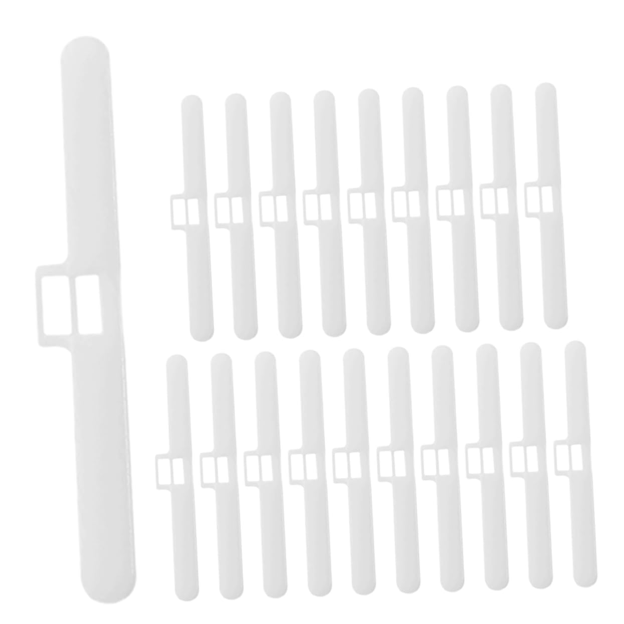 BESPORTBLE 20pcs Dual Hole Vertical Blind Accessories for Easy Installation Sturdy Replacement Slats for Curtains and Blinds Versatile Window Treatment Parts