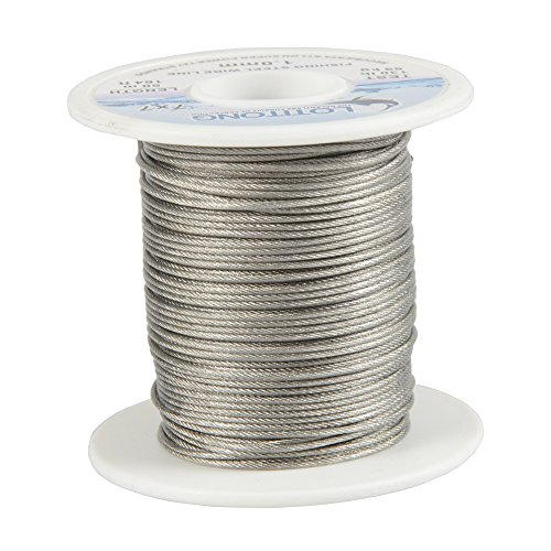 LOTITONG 50M 130LB Fishing Steel Wire line 1.0mm Wire Diameter 7x7 49 Strands Trace Coating Wire Leader Coating Jigging Wire Lead Fish Jigging Line Fishing Wire Stainless Steel Leader Wire - Thumbnail 6