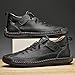 MAIBUSILE Mens Chukka Boots Non Slip Ankle Boots Loafers Casual Boots for Men Slip On Lightweight Dress Sneakers Handmade Fashion Sneakers Walking Driving Shoes Black