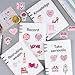 50 PCS Pink Love Stickers,Romantic Vinyl Heart Stickers,Waterproof & Reusable Valentine's Day Stickers for Kindle,Water Bottles,Laptops,Party Favors,I Love You Aesthetic Stickers for Adults,Teens,Kids