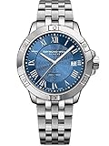 Gehäusedurchmesser: 41mm Raymond Weil Herren Analog Quarz Uhr mit Edelstahl Armband 8160-ST-00508
