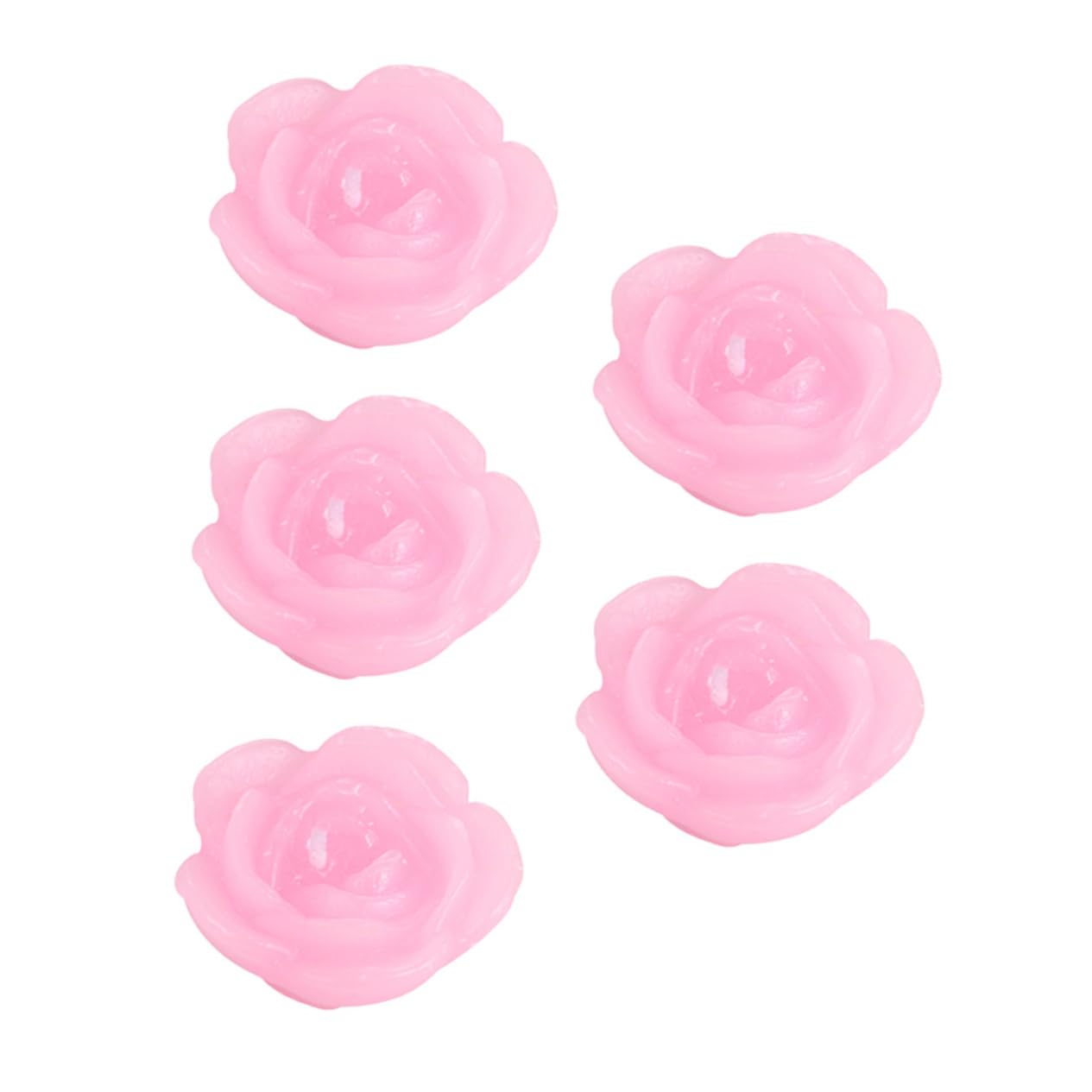 GOOHOCHY Paraffin Candles 5pcs Rose Candle Light Water Floating Candles Floating Rose Candles Water Rose Candles Flower Candles Rose Floating Candles Paraffin Water Candle Sunflower Pink