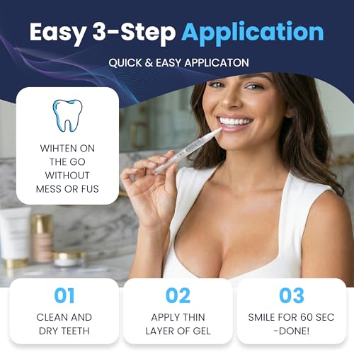 Image of Pro White Teeth Whitening Pen - Peroxide-Free Teeth Whitener with Pap-X Formula - Vegan & Cruelty-Free Paint-On Whitening Teeth Gel for Coffee, Tea & Wine Lovers - 2ml
