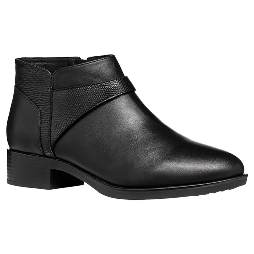 Geox Women's D Felicity B Ankle Boot, Black, 5