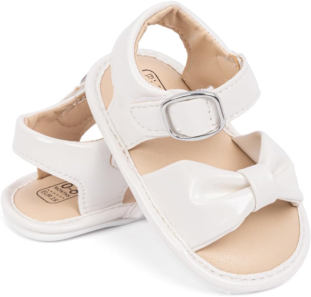 HsdsBebe Baby Girls Sandals Bohemia Flower Bow Soft Sole Toddler First Walkers Beach Summer Shoes image 4