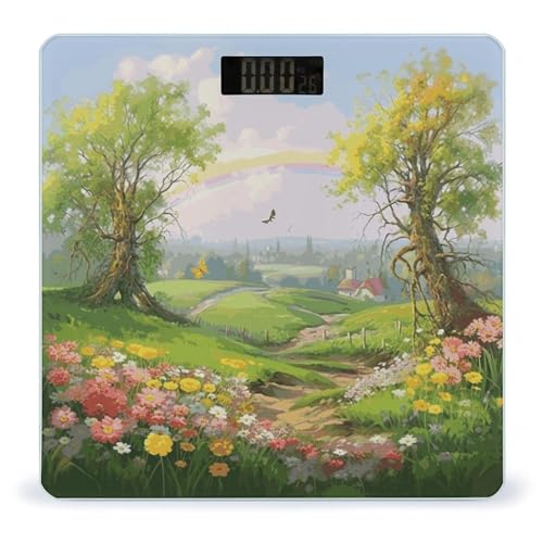 Báscula digital para baño con pantalla grande y alta precisión miniatura 1