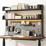 JAOGAUS Estante de Escritorio de Tablero Perforado, Estante de Almacenamiento de...