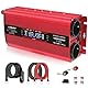 Cantonape Spannungswandler 12v 230v 1500W/3000W KFZ Wechselrichter 12v auf 230v Power Solar Inverter DC AC 12v Steckdose Umwandler Stromwandler Fahrzeuge Wohnwagen Auto Modifizierte Sinus Sine Wave