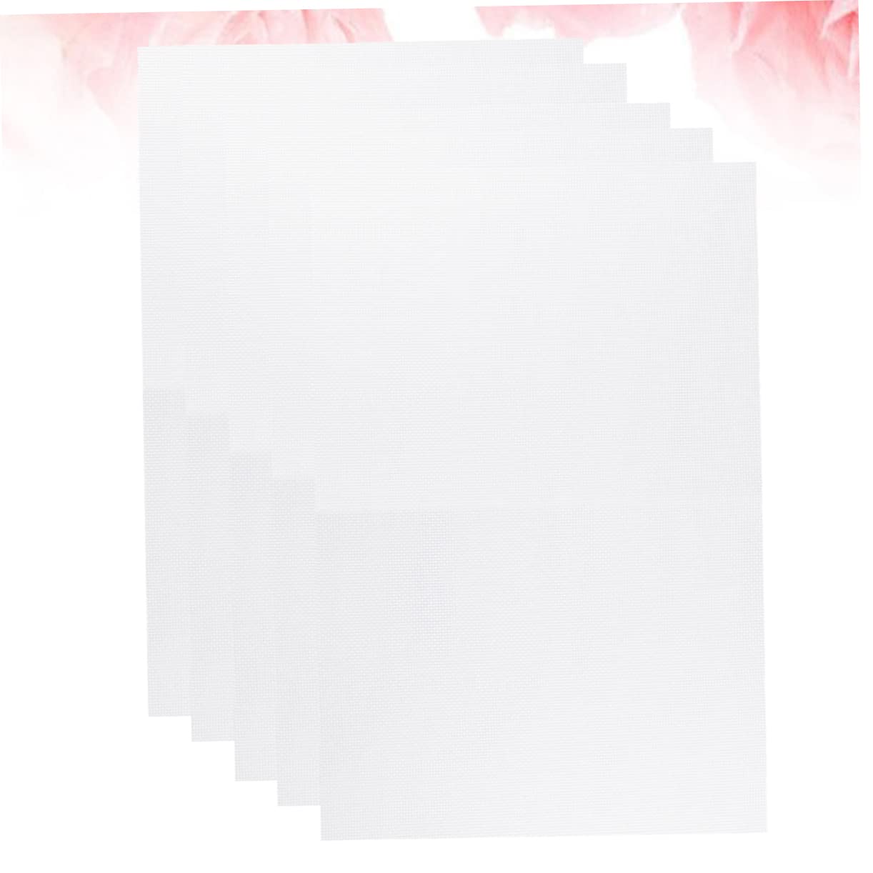 KONTONTY Cross Stitch Fabric Set 11 Count Cotton 5 Pieces Ideal for DIY Decorative Projects