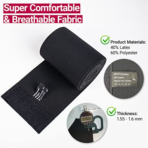 Nolipem Snatch Me Up Bandage Wrap, Wasit Wrap, Waist Trainer For Women, Waist Trainer For Stomach, Adjustable Tummy Wrap Waist Trimmer Sweat Band For Gym Sport And Daily Use (Black) One Size #TOP2