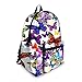 JeremySport Backpack for Girls,Butterfly School Bag Rucksack Backpack