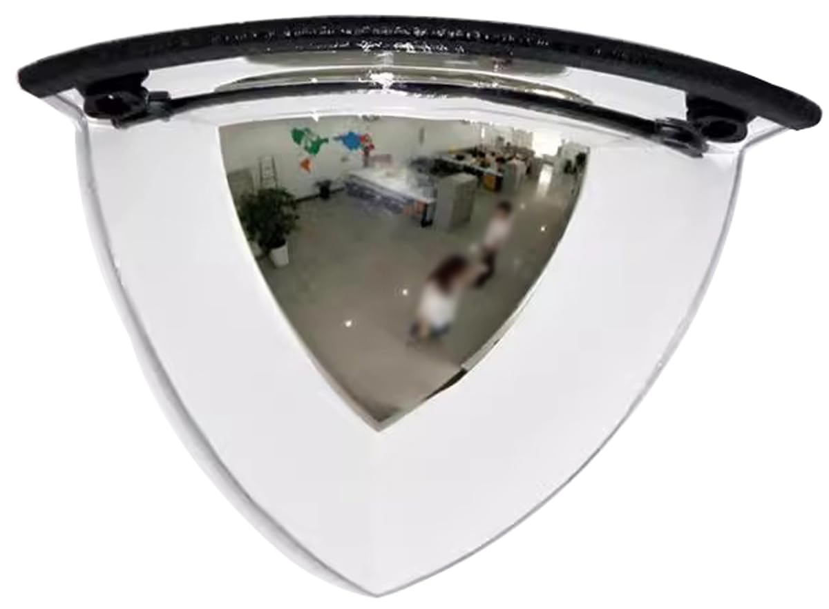 DOCIM Cuarto Domo Espejo de Seguridad y Seguridad, Espejo de Seguridad para Tiendas Minoristas y Almacenes, Espejo para Puntos Ciegos y Áreas de Alto Tráfico,60cm/24in